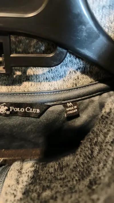 Suéter de lana gris hombre  polo club talla M. - miniatura 3