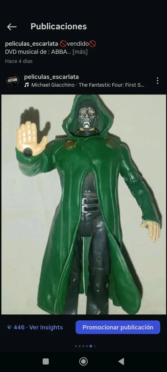 Figura de acción Doctor Doom con capa verde - 5
