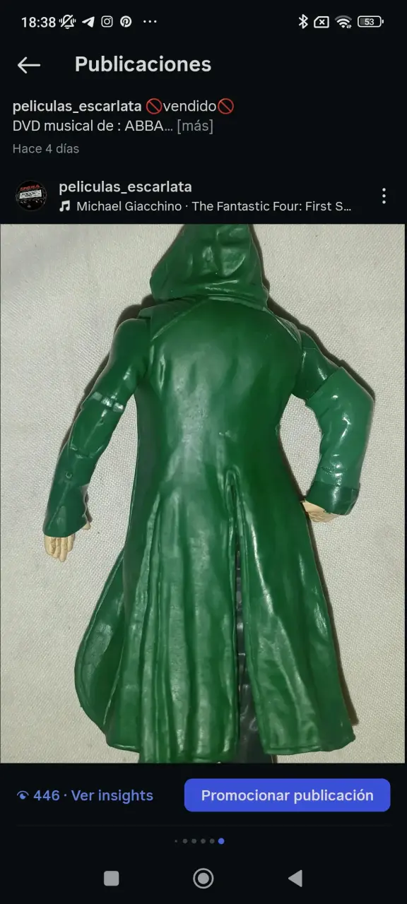 Figura de acción Doctor Doom con capa verde - 6