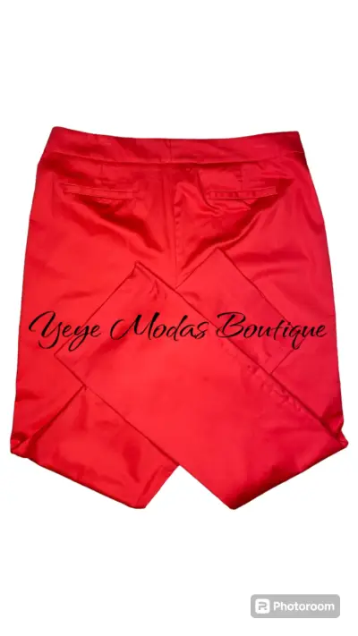 Pantalones rojos de mujer elegantes - miniatura 2