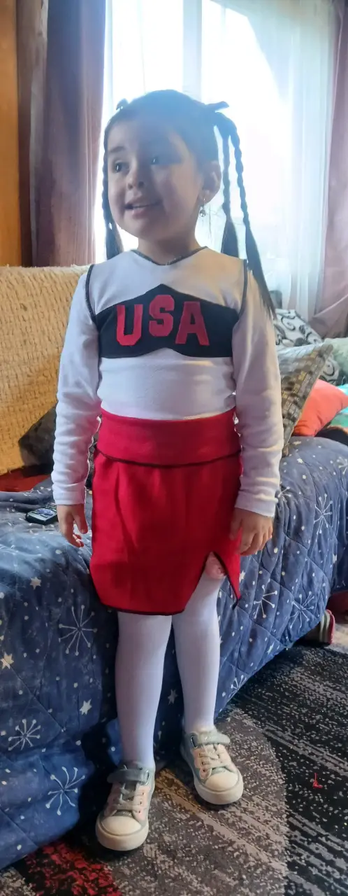 Disfraz de animadora infantil USA