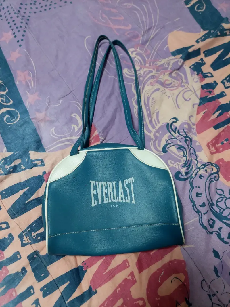 Bolso de mano Everlast azul y blanco - 1