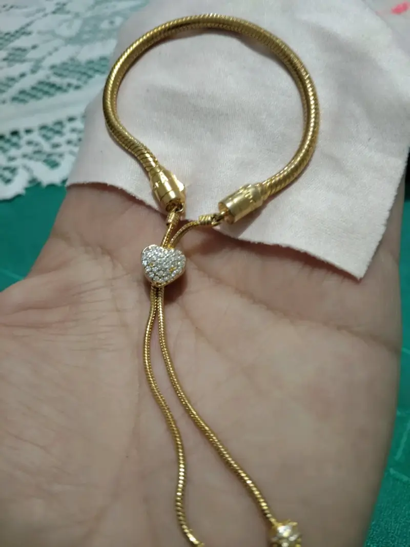 Pulsera Pandora original con dije de corazón - 2