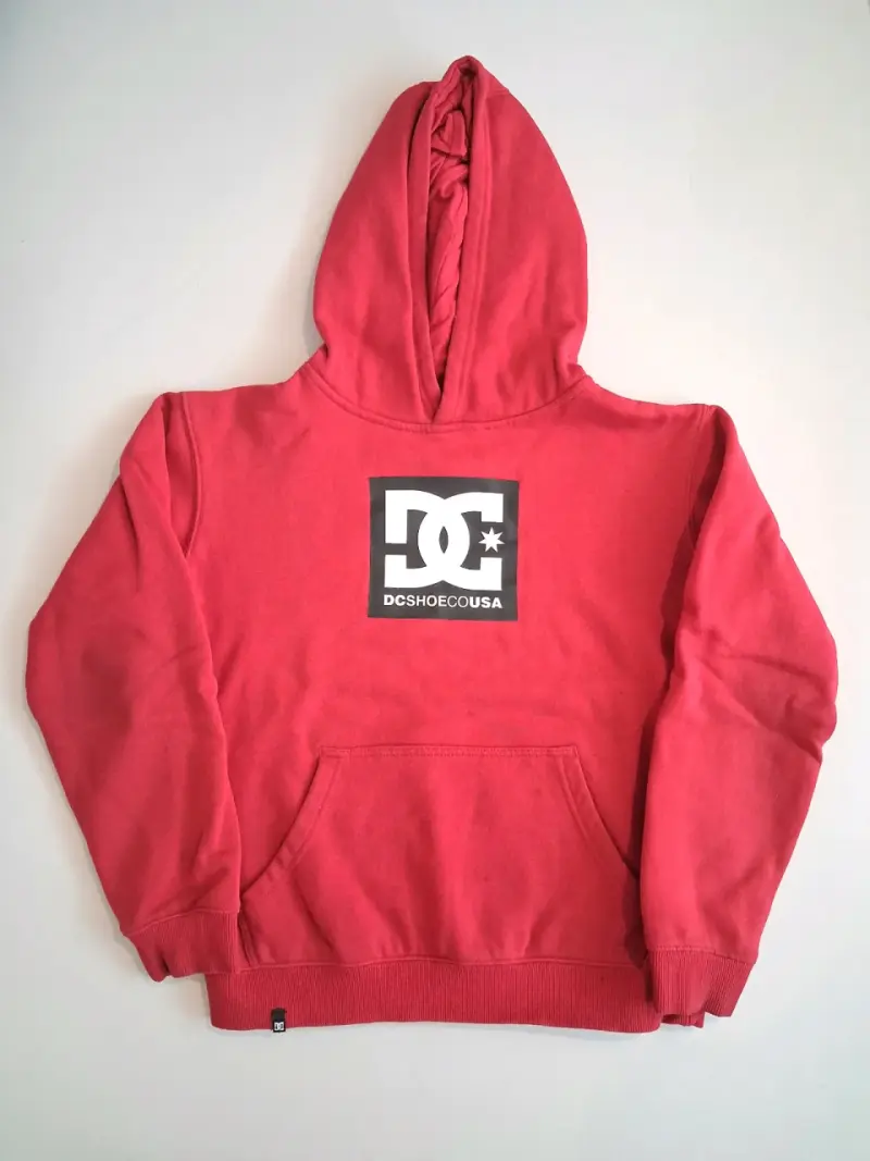 Polerón con capucha rojo DC Shoes unisex - 1