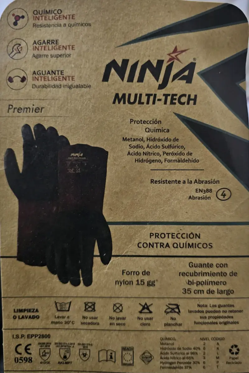 Guantes de protección Ninja Multi-Tech talla 9/L - 2