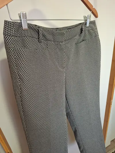 Pantalón vestir blanco negro talla 40 - miniatura 2