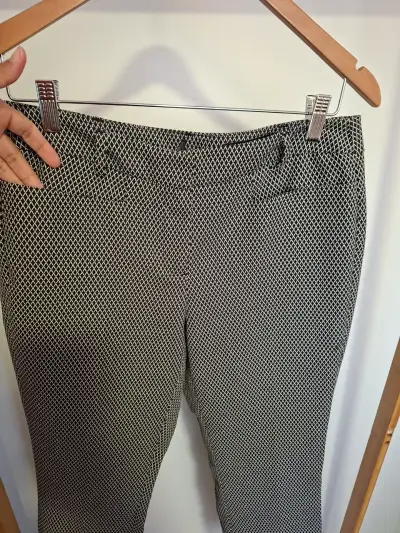 Pantalón vestir blanco negro talla 40 - miniatura 3