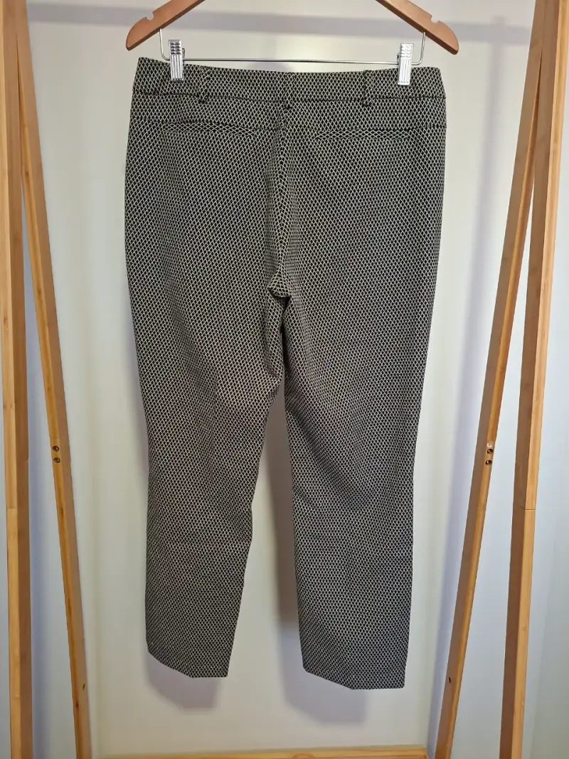 Pantalón vestir blanco negro talla 40 - 4