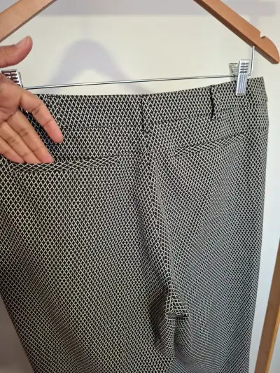 Pantalón vestir blanco negro talla 40 - miniatura 5