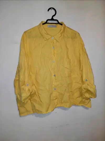 Blusa amarilla para mujer basement - miniatura 1