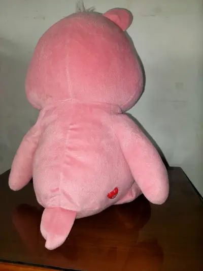 Peluche oso cariñosito rosa con corazones - miniatura 2