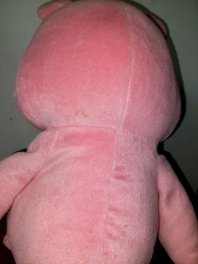 Peluche oso cariñosito rosa con corazones - miniatura 3