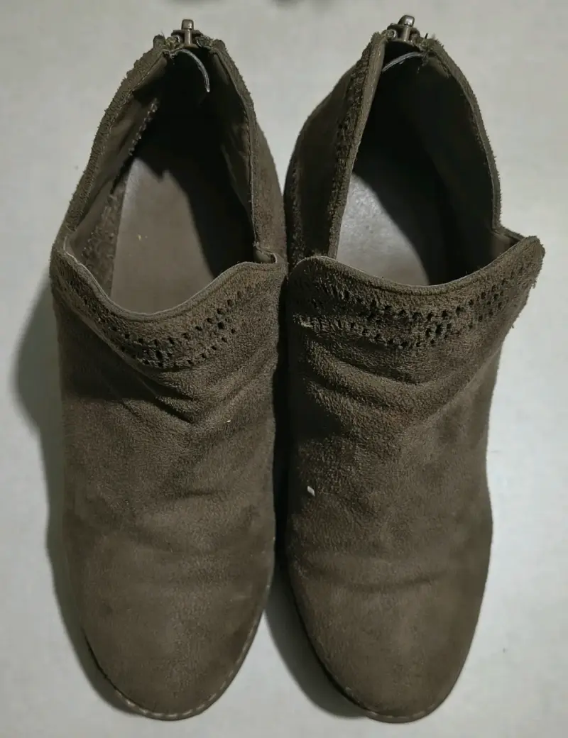 Botines de gamuza marrón para mujer - 1