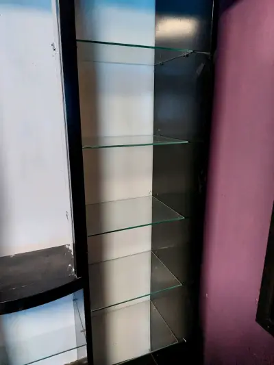 Vitrina de exhibición de vidrio y madera - miniatura 3