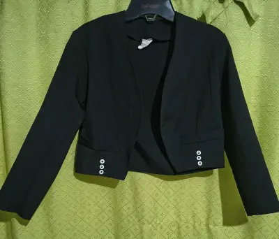 Blazer negro de huaso para niño talla 10 - miniatura 1
