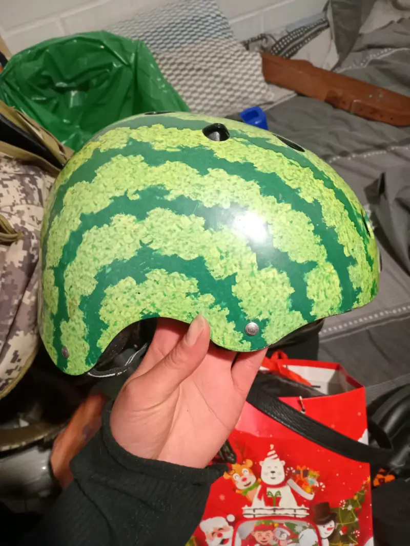 Casco de bicicleta diseño sandía - 3