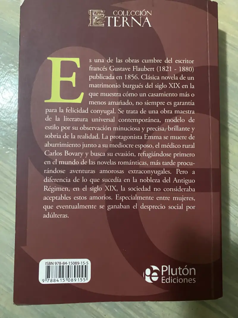 Libro Madame Bovary de Gustave Flaubert - Plutón Ediciones - 2