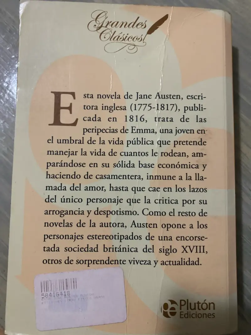 Libro 'Emma' de Jane Austen - Plutón Ediciones - 3