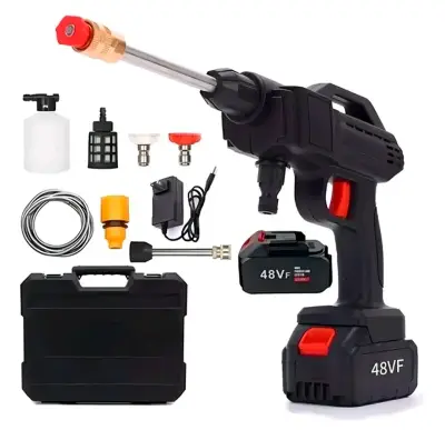 Hidrolavadora portátil a batería 48VF con accesorios - miniatura 1