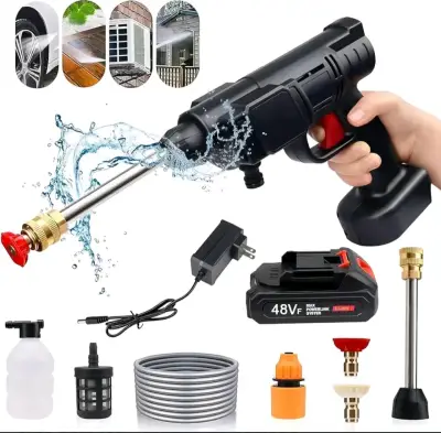 Hidrolavadora portátil a batería 48VF con accesorios - miniatura 5