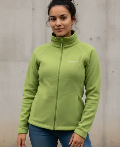 Chaqueta polar verde Columbia para mujer - miniatura 1