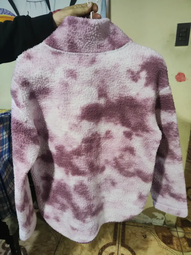 Polar de mujer con diseño tie-dye morado - 2