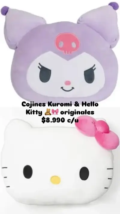 Cojines Kuromi y Hello Kitty originales - miniatura 1