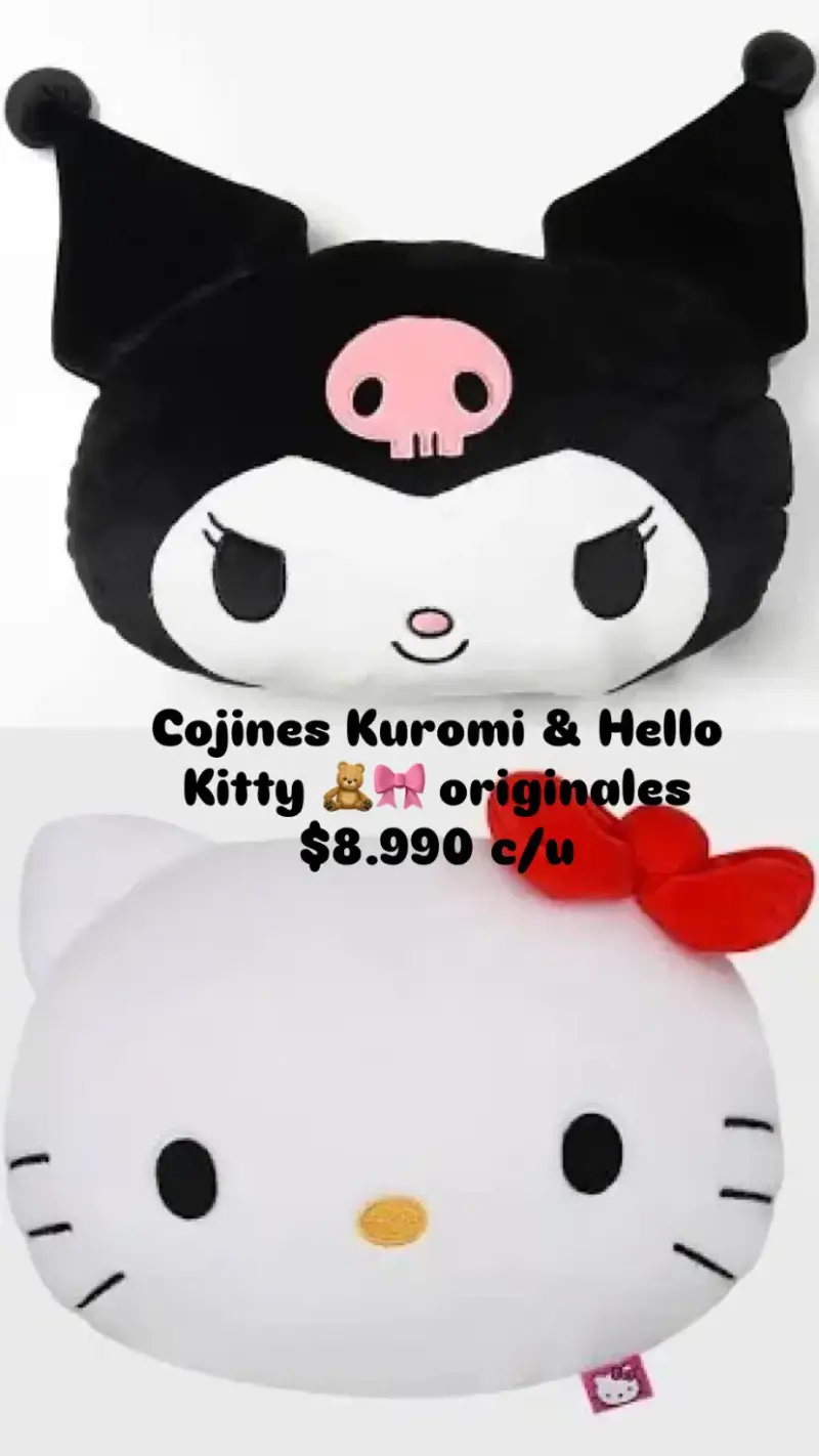 Cojines Kuromi y Hello Kitty originales - 2