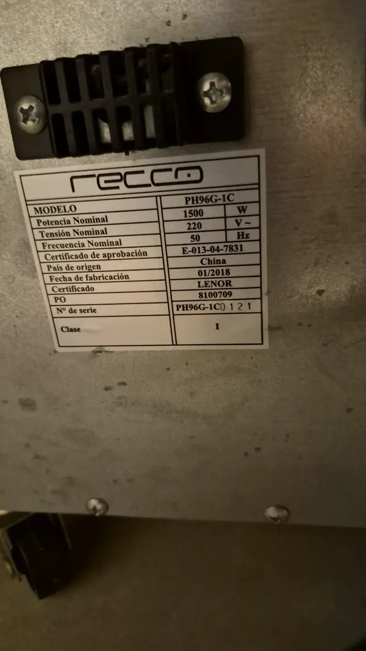 Calefactor eléctrico Recco con control remoto - 3