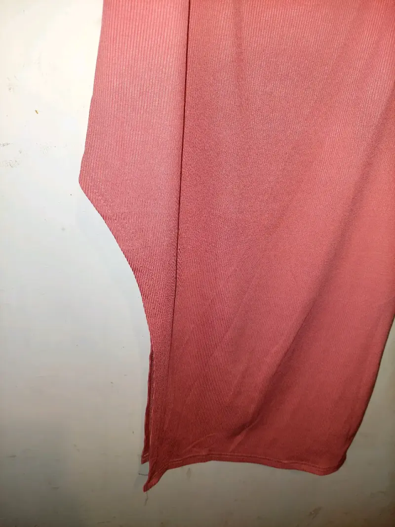Vestido largo sin mangas color coral - 3