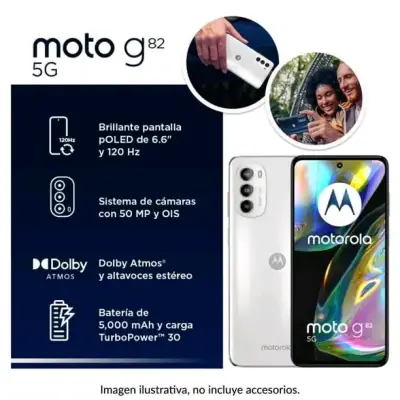Motorola Moto G82 5G 128GB Negro - miniatura 2