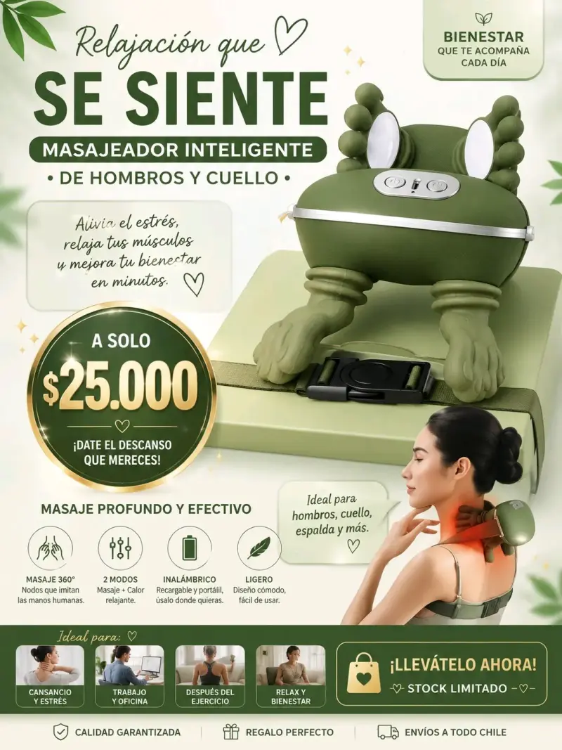 Masajeador de cuello y hombros FH-670 verde - 2