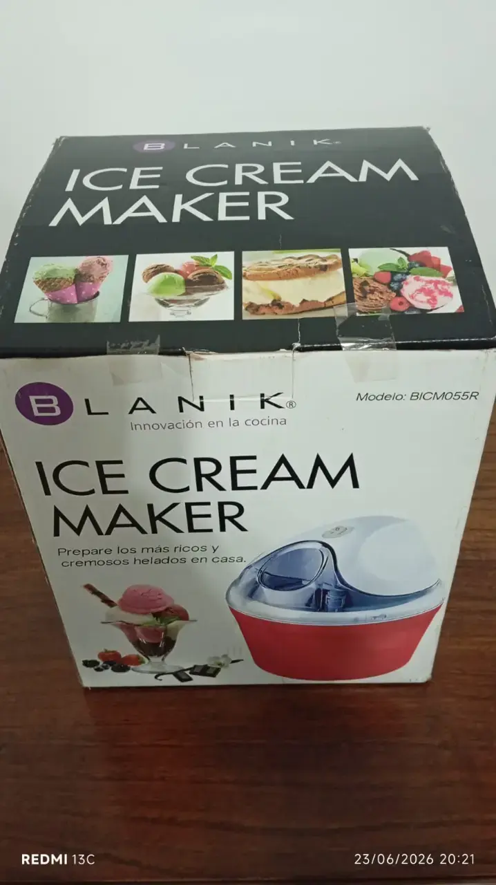 Máquina para hacer helados Blanik BICM055R - 1