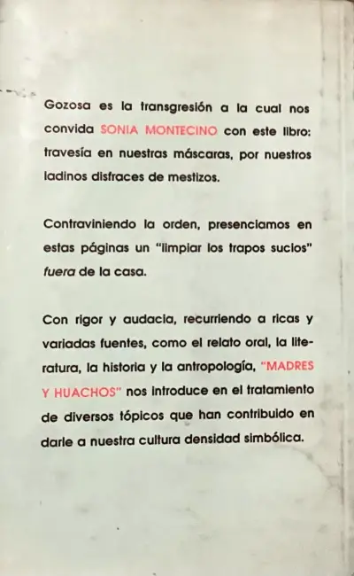 Libro 'Madres y Huachos' de Sonia Montecino - miniatura 2