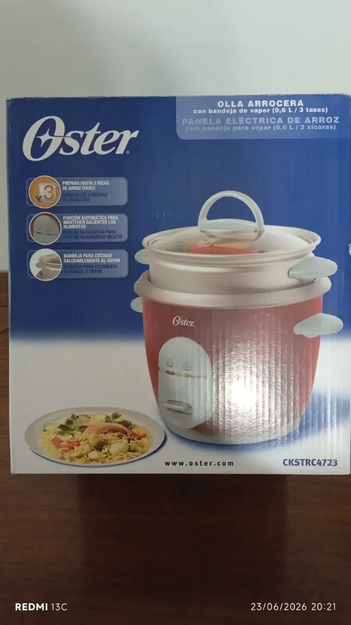 Olla arrocera eléctrica Oster con bandeja de vapor - 3
