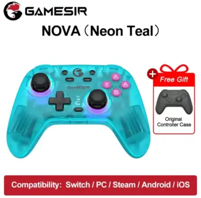 Controlador GameSir Nova Neon Teal para Switch y PC - miniatura 1