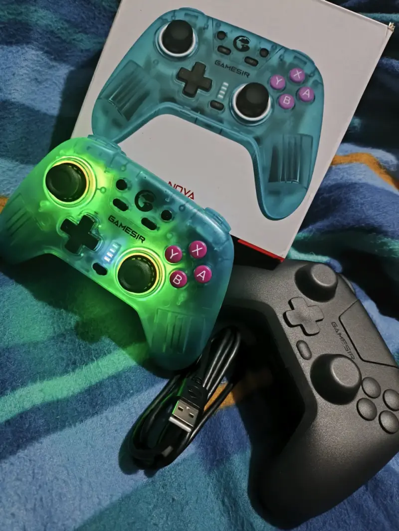 Controlador GameSir Nova Neon Teal para Switch y PC - 4
