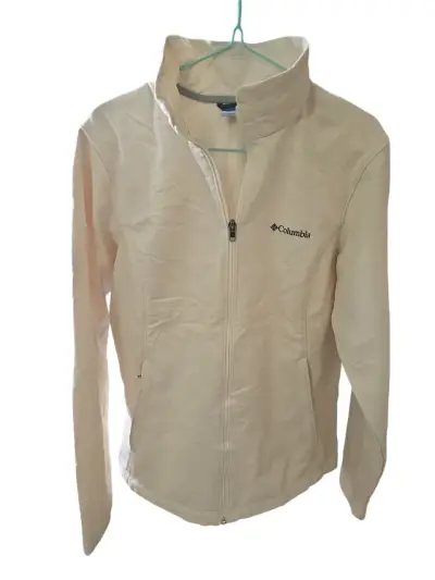 Chaqueta Columbia crema para mujer softshell - miniatura 1
