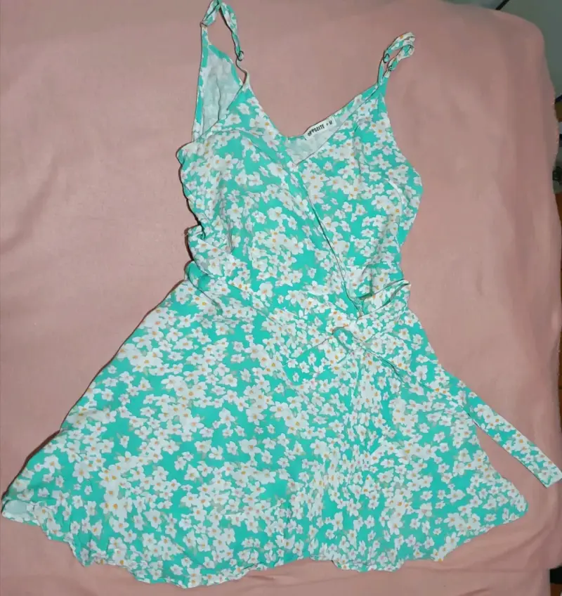 Vestido veraniego floral azul - 2