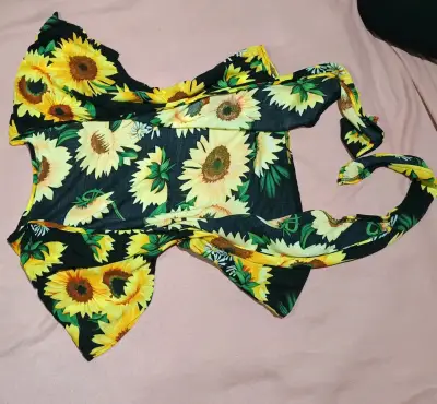Body de playa con estampado de girasoles - miniatura 2