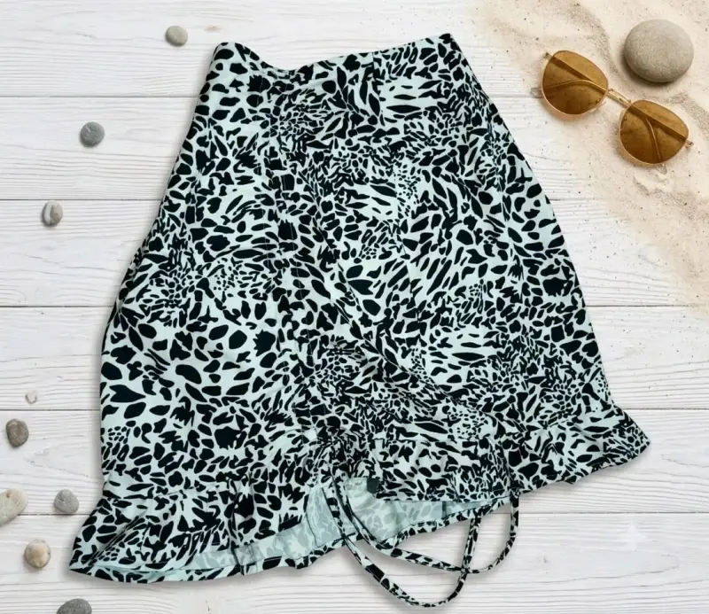 Falda corta estampada animal print - 1