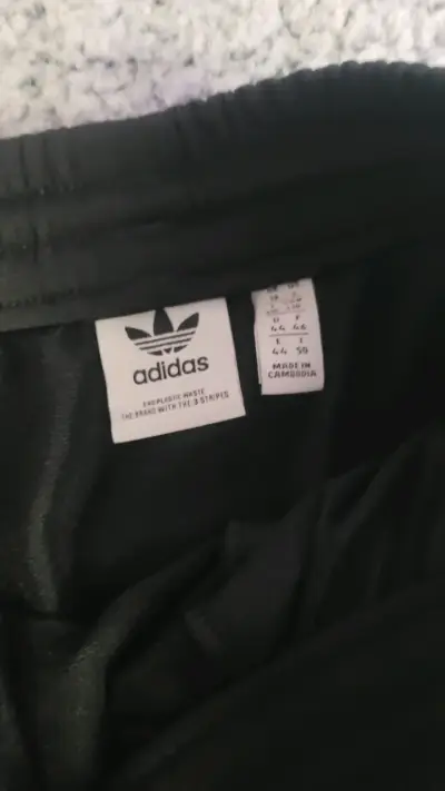 Falda larga Adidas negra con cordones - miniatura 2