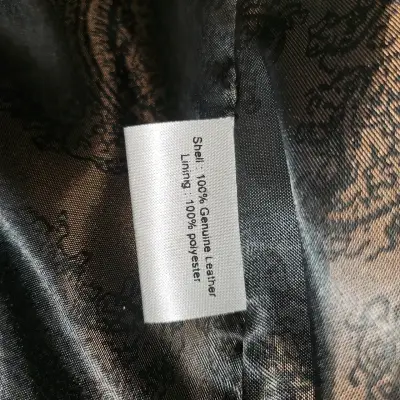 Blazer de cuero marrón para hombre - miniatura 4