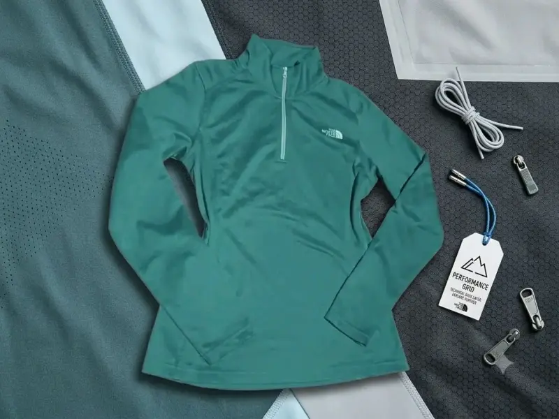 Polera térmica The North Face verde - 1