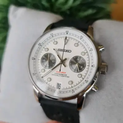 SEIKO MOD - Cronógrafo estilo TUDOR - miniatura 1