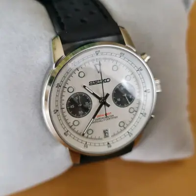 SEIKO MOD - Cronógrafo estilo TUDOR - miniatura 2