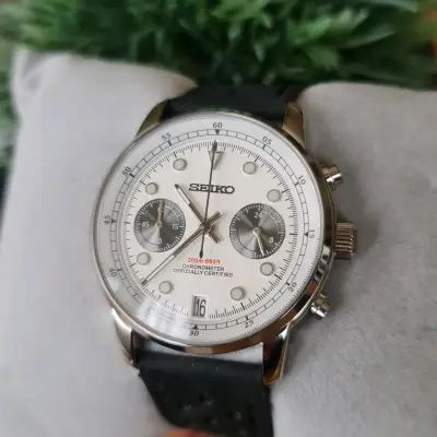 SEIKO MOD - Cronógrafo estilo TUDOR - miniatura 3
