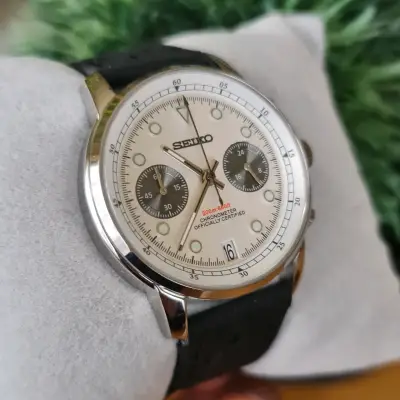 SEIKO MOD - Cronógrafo estilo TUDOR - miniatura 4