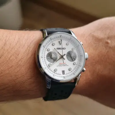SEIKO MOD - Cronógrafo estilo TUDOR - miniatura 6
