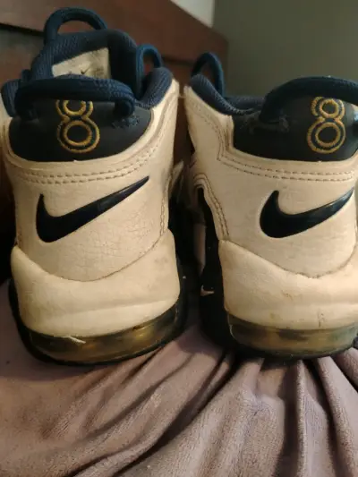 Zapatillas deportivas Nike vintage blancas y azules - miniatura 2